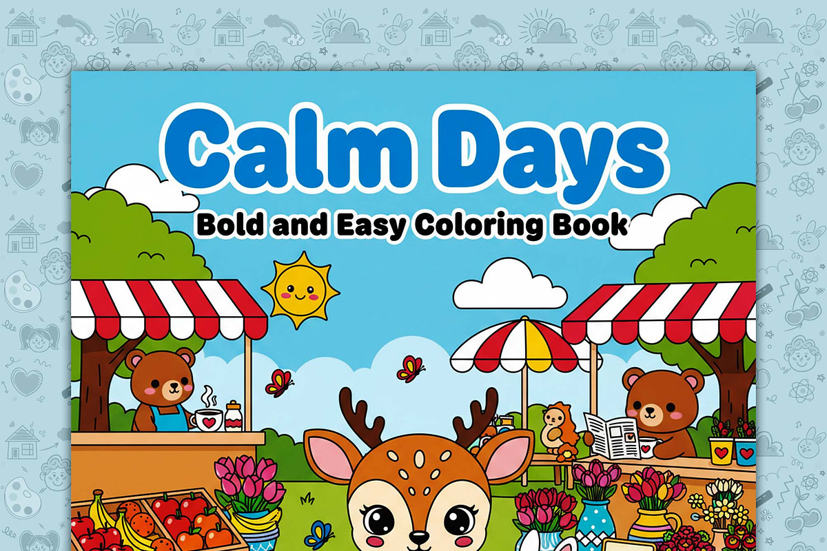 Calm Days Coloring Book Pages, an Illustration by one-touch (Photo 2 of 17)