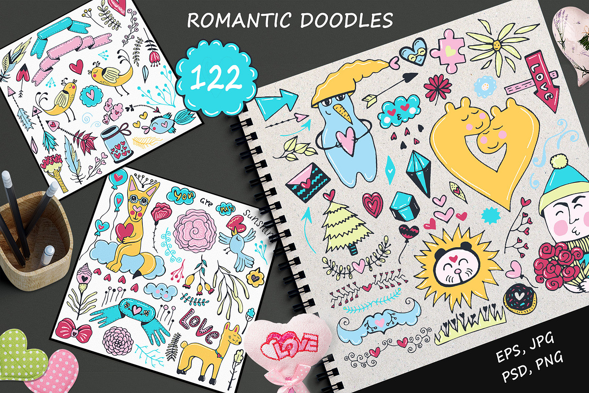 Valentine's day Big Collection, a Decorative Illustration by Kseniya_design (Photo 3 of 10)