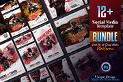 Boxing Social Media Post Template, a Social Media Template by Creative_View (Thumbnail 1 of 8)