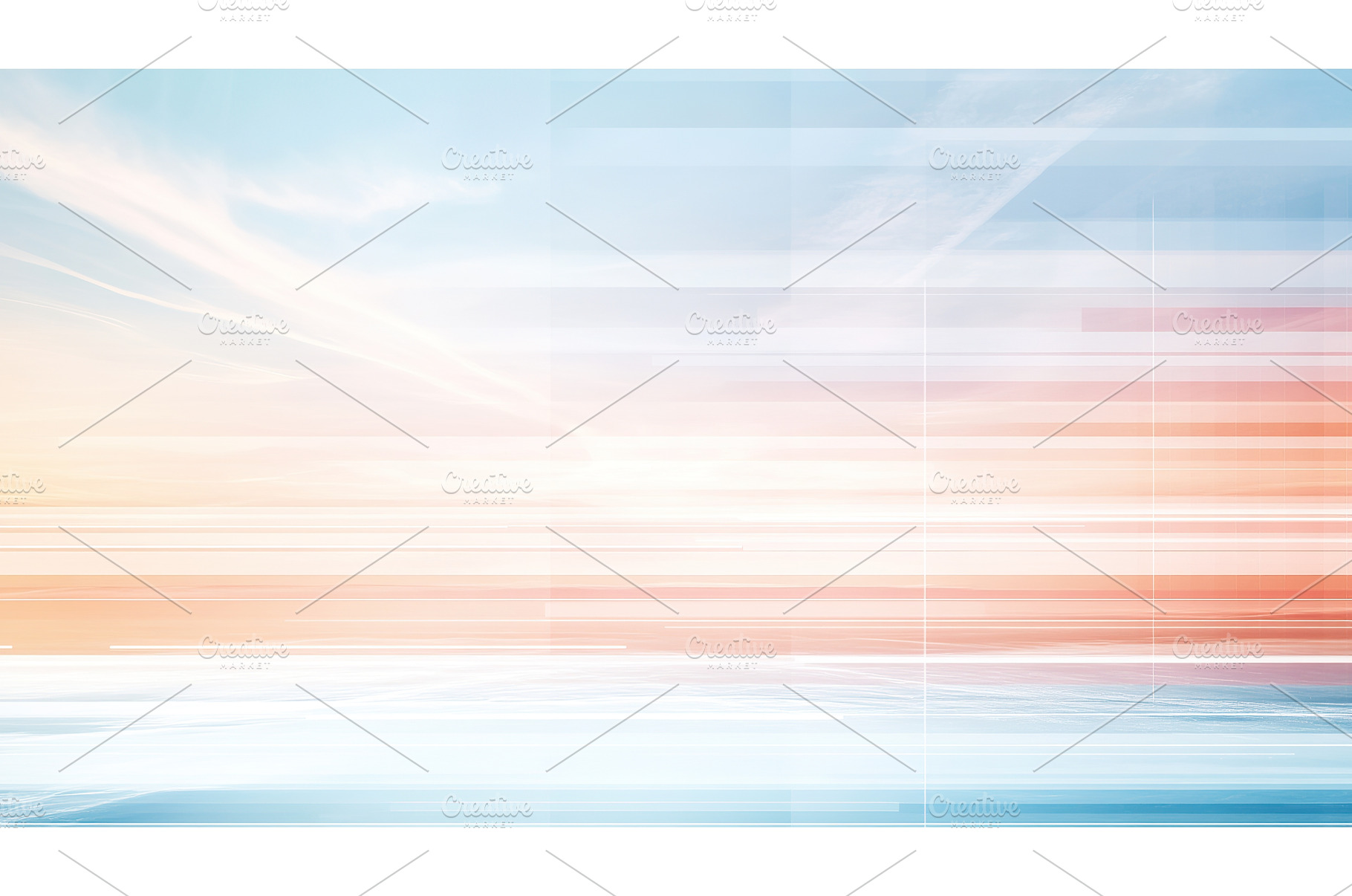 Abstract geometric sunrise over, an Abstract Photo by Lermont51