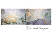 Golden green watercolor textures, a Background Graphic by Soul Art (Thumbnail 3 of 11)