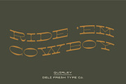 Quirley: A Western Slab Serif Font, a Slab Serif Font by DeliFreshTypeCo. (Thumbnail 3 of 7)