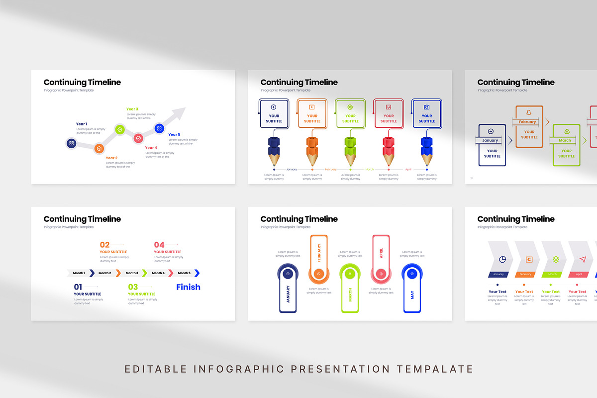 Continuing Timeline - Infographic Presentation Template