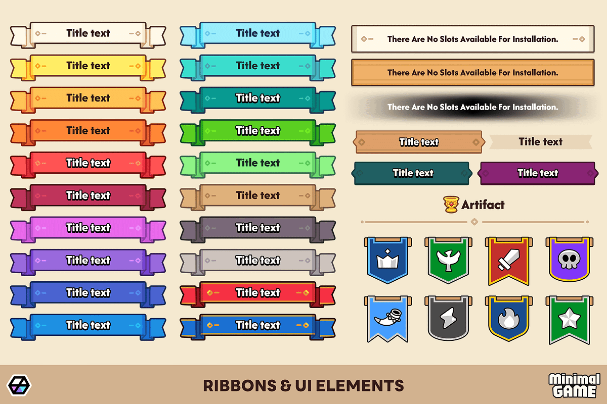 GUI Pro - Minimal Game Light, an UI Kit Template by LAYERLAB (Photo 11 of 51)