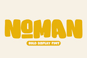 Noman - Bold Display Font, a Font by Arendxstudio (Thumbnail 1 of 9)