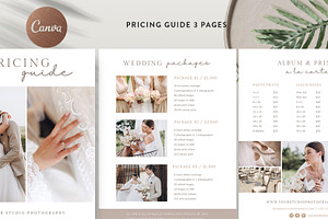 Wedding Pricing Guide Template PG017