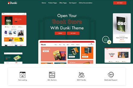 Dunki - Book Store Shopify Theme
