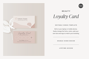 Esthetician Loyalty Card Template