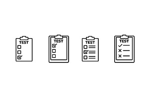 Various simple line drawings of, an Object Illustration by skripnikbb