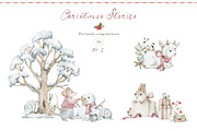 Christmas Stories Watercolor Animals, a Seasonal Illustration by Kreker Kate (Thumbnail 6 of 12)