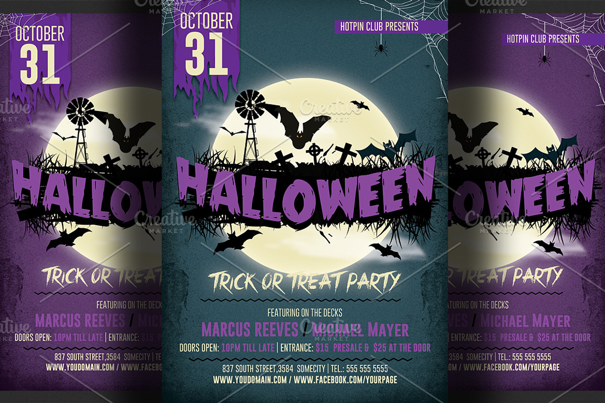 Halloween Party Flyer 2 DOLLARS ONLY, a Flyer Template by Hotpin