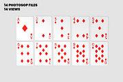 Playing Cards Mockups v4 - 14 Views, an Advertising Mockup by Illusiongraphic (Thumbnail 8 of 26)