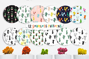 Cacti Prints & Patterns 20% OFF, a Pattern Graphic by Dasha_D (Thumbnail 7 of 10)