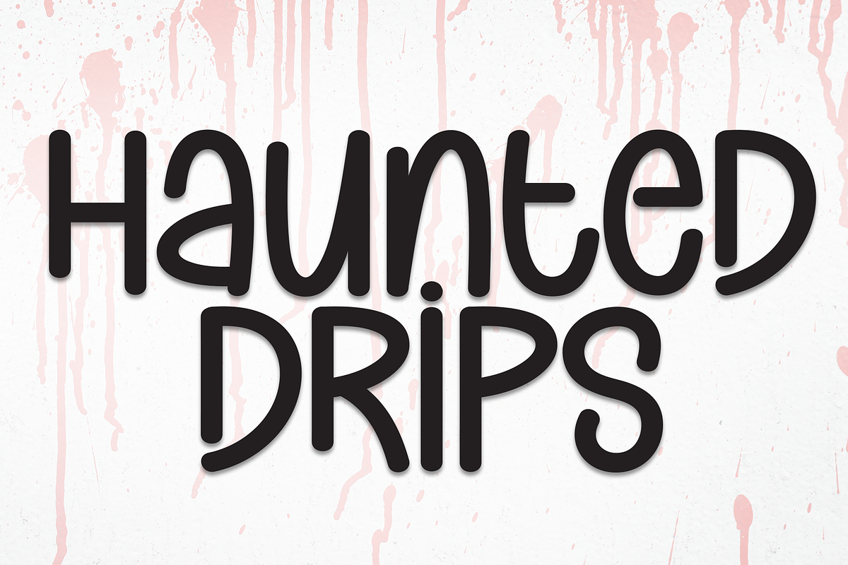 Haunted Drips | Script Font, a Script Font by Scratchones (Photo 1 of 8)