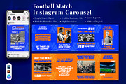 Football Match Instagram Carousel, a Social Media Template by Attype (Thumbnail 1 of 9)