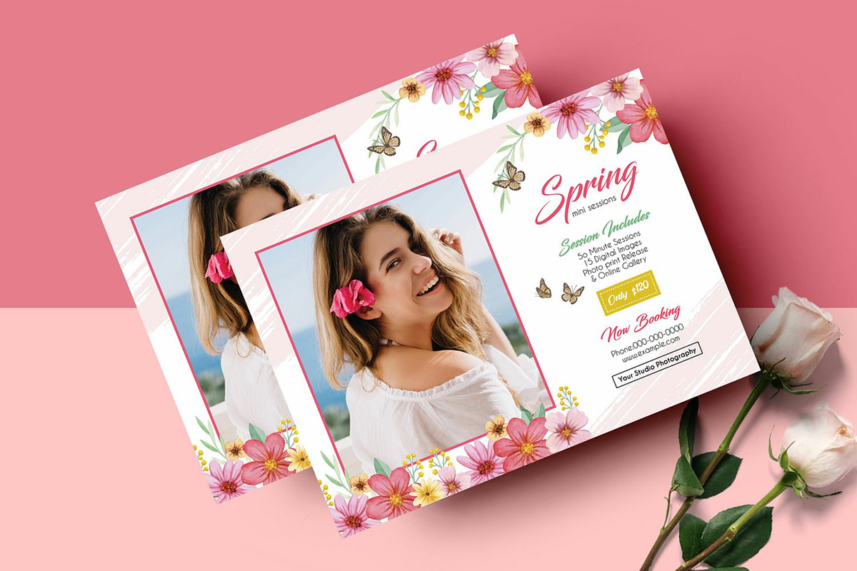 Spring Photography Mini Session, a Flyer Template by Template Shop (Photo 2 of 3)