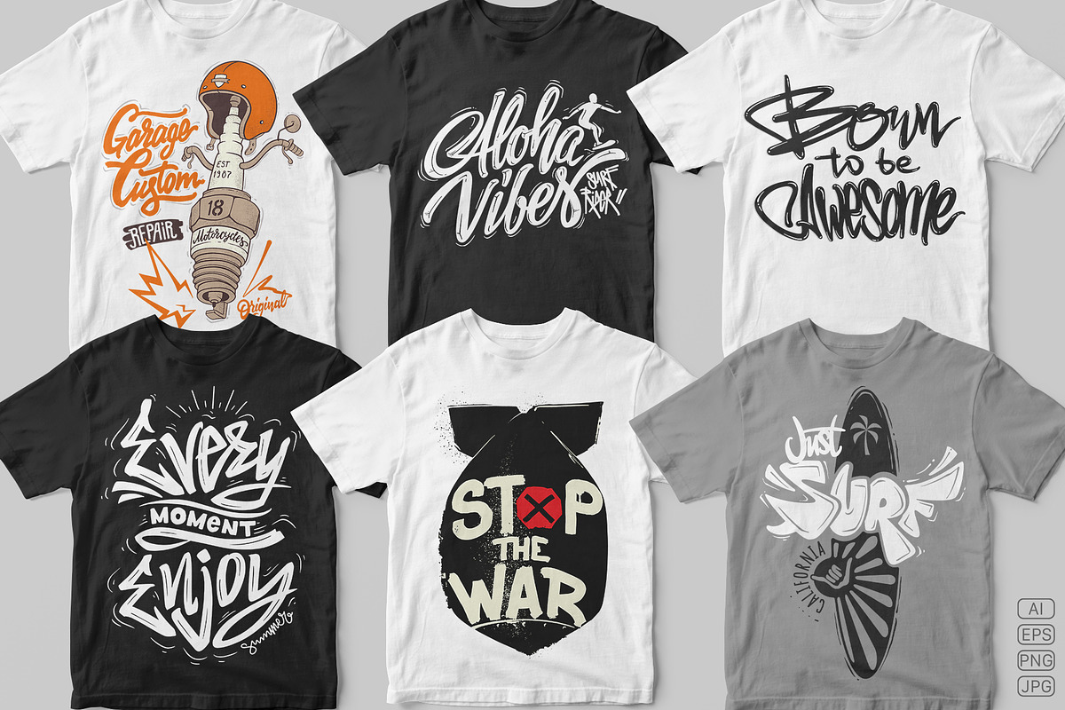 T-shirt graphics set 8, an Illustration by Urbanshop (Photo 1 of 7)