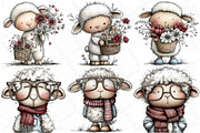 Funny Sheep - Whimsical Clipart, an Illustration by DreamPrint404 (Thumbnail 4 of 5)