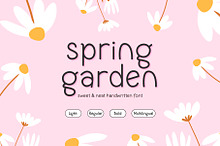 Spring Garden Cute Planner Font