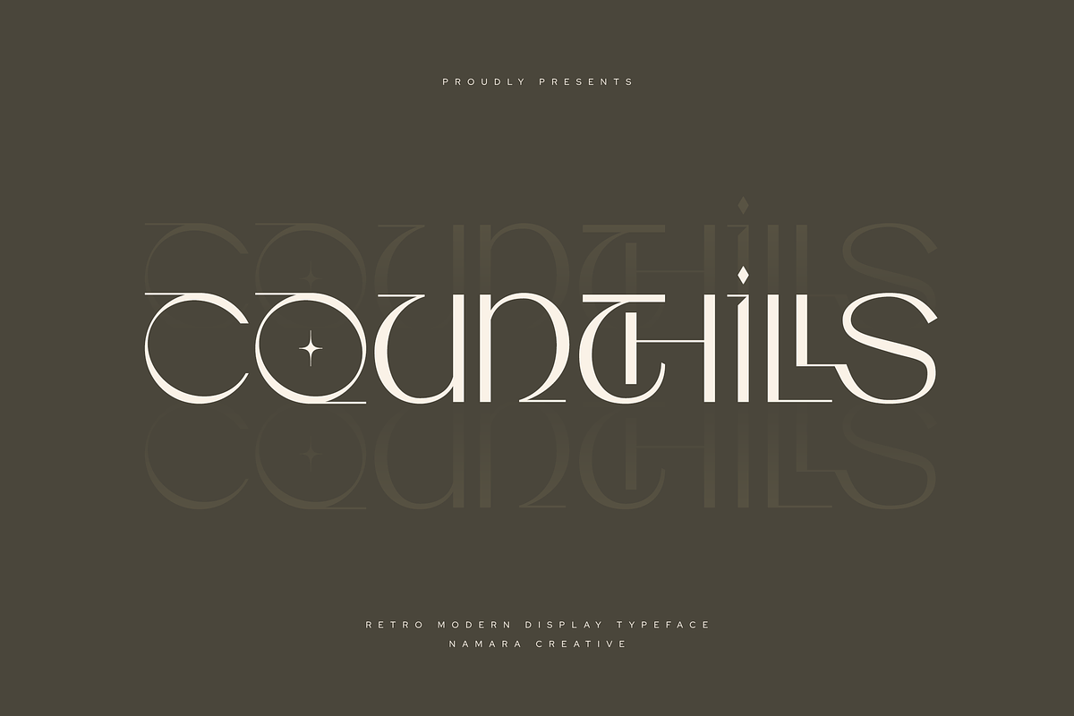 Counthills Contemporary Display Font, a Font by Namara Creative Studio (Photo 11 of 11)