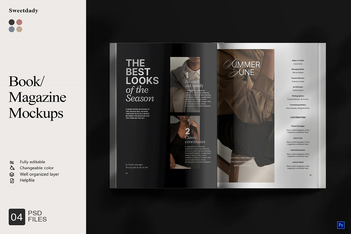Book/Magazine Mockups, a Books & Magazine Mockup by Sweetdady (Photo 1 of 12)