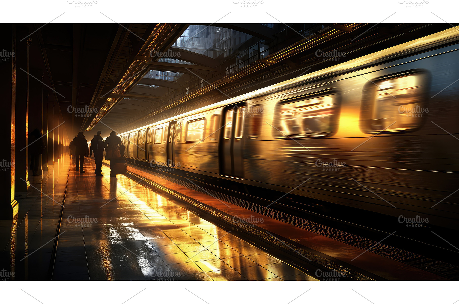 metro subway infrastructure ai, a Transportation Photo by pikepicture