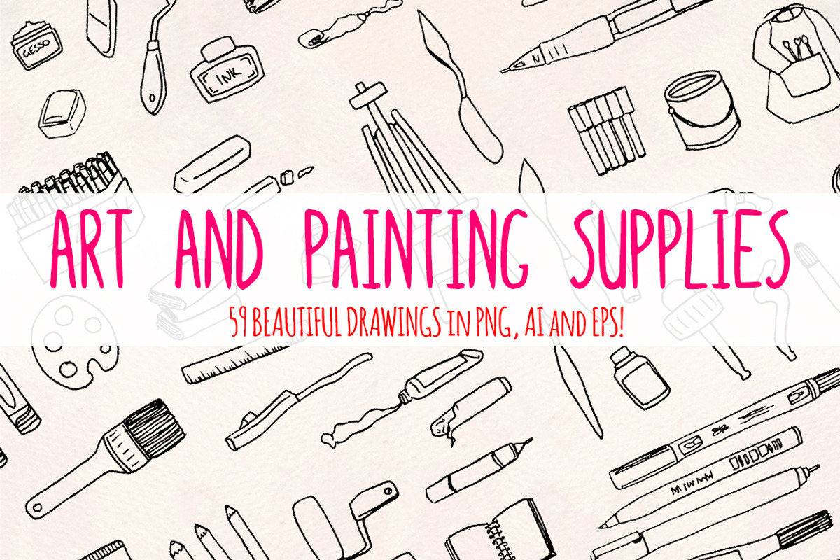 Art and Painting 59 Vector Bundle, a Decorative Illustration by Violet LeBeaux (Photo 2 of 3)