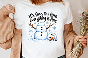 Funny Winter Snowman Christmas PNG, a Seasonal Illustration by CraftArtStudio (Thumbnail 3 of 4)