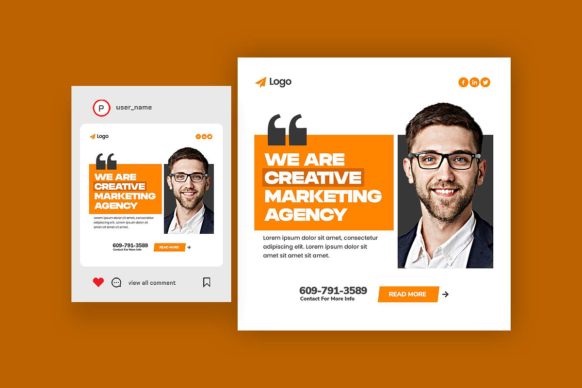 Agency Social Media Posts Bundle, a Social Media Template by Saman Osama (Photo 11 of 11)