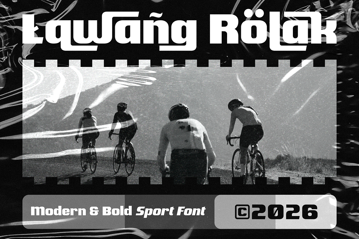 Lawang Rolak | Sport Font, a Sans Serif Font by Twicolabs Fontdation (Photo 1 of 6)