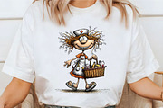 Whimsical Summer Nurse Clipart, a Seasonal Illustration by designcity5 (Thumbnail 4 of 5)