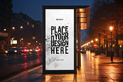 Bus Stop Poster Mockup, an Advertising Mockup by dpi (Thumbnail 6 of 12)