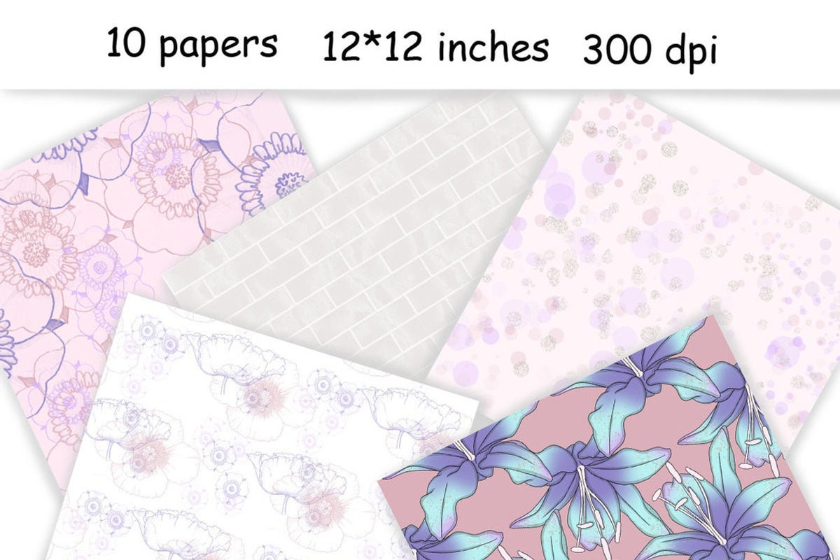 Spring Fairy Tale Pattern, a Pattern Graphic by GlamArtZhanna (Photo 3 of 3)