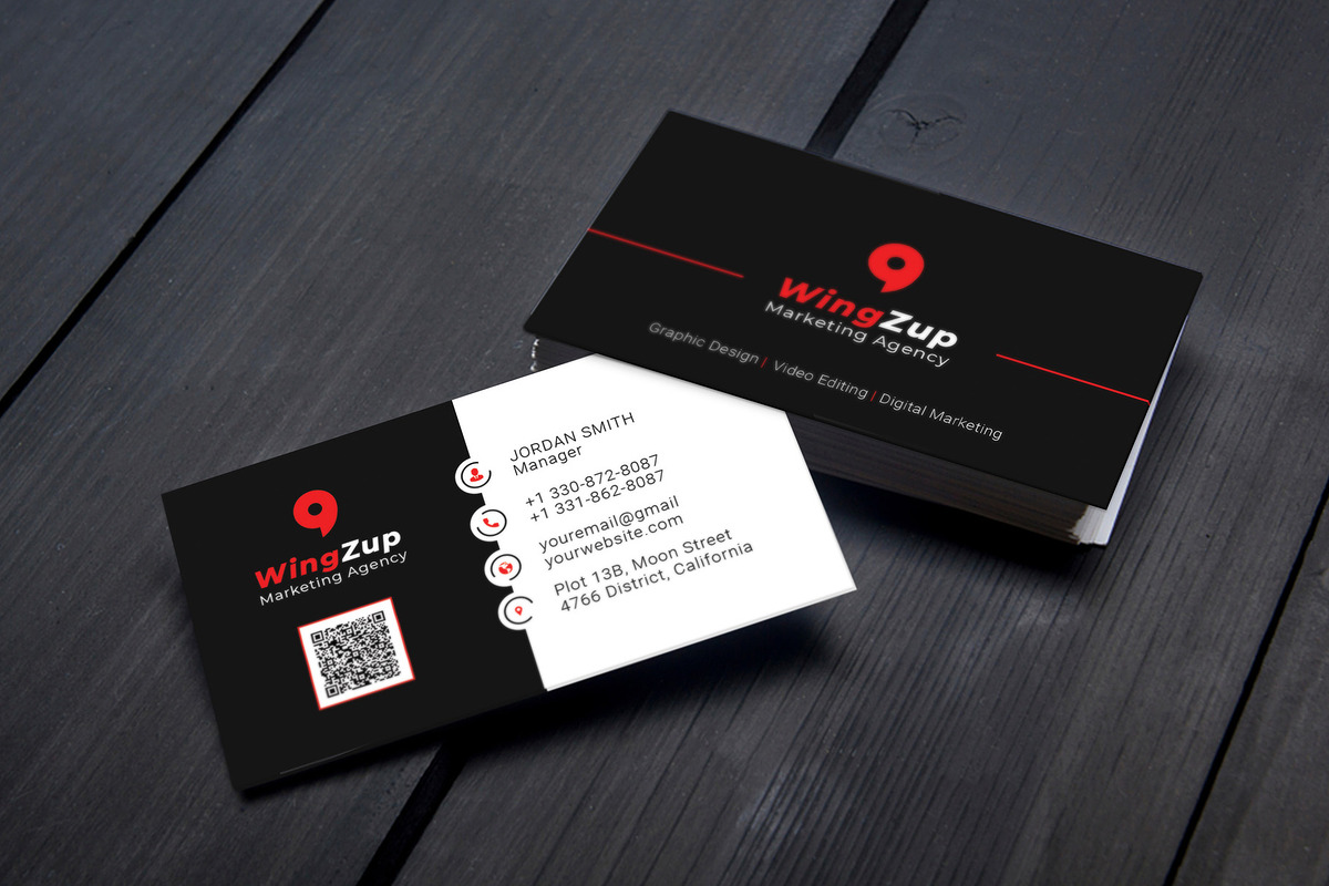 Modern Corporate Business Card, a Business Card Template by Saman Osama (Photo 5 of 5)