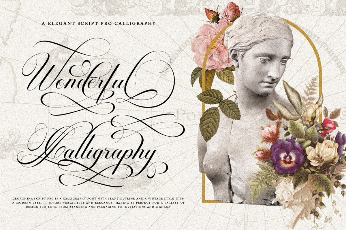 Georghina Script Pro, a Script Font by Has_rizal (Photo 5 of 15)