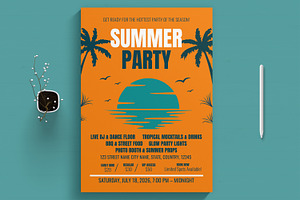 Summer Party Event, a Print Template by MightyDesign