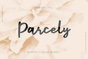 Parcely - Modern Casual Script, a Script Font by Craft Supply Co.
