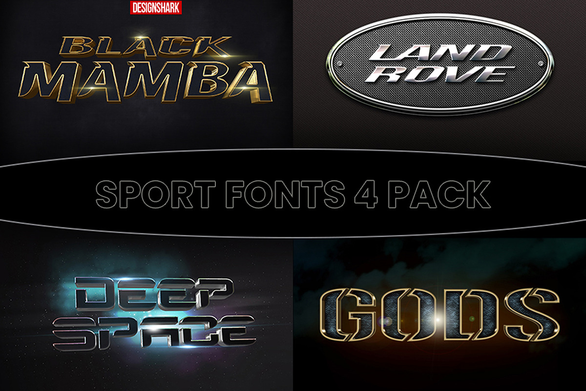 Sport Font 4 Pack preview 2