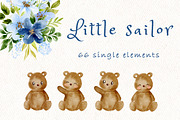 Little sailor nursery clipart, an Animal Illustration by heyiamalice (Thumbnail 6 of 12)