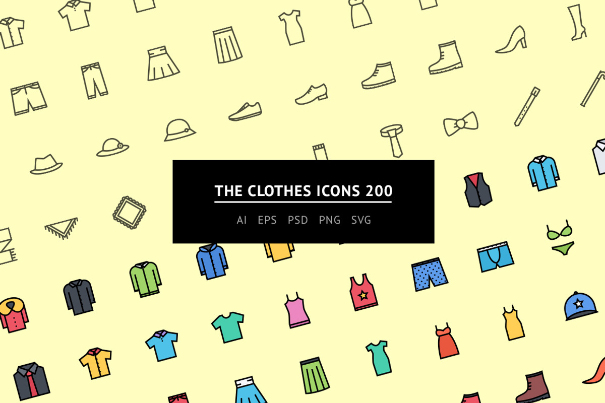 The Clothes Icons 200