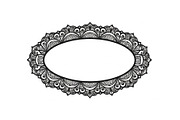 Vintage Lace Oval Frame Bundle, an Illustration by yasushie (Thumbnail 12 of 30)