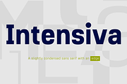 Intensiva Font Family, a Sans Serif Font by Graviton Font Foundry (Thumbnail 1 of 6)