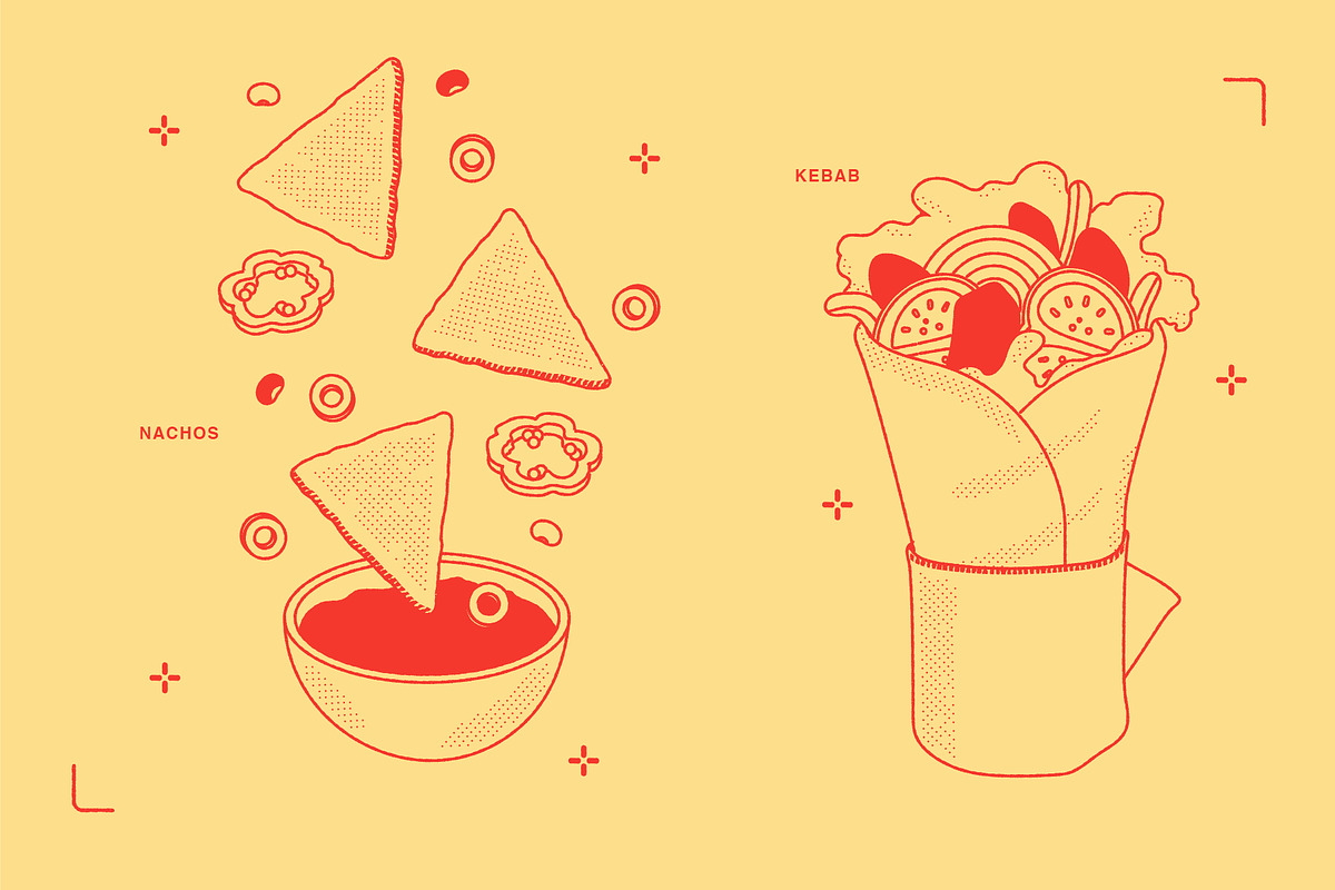 Fast Food Vector Illustration, a Food Illustration by GemPortella (Photo 7 of 14)