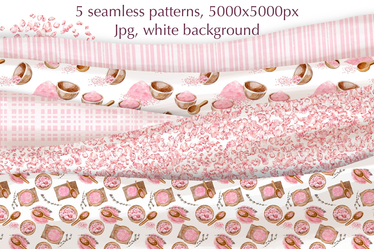Pink Himalayan Salt Watercolor, a Food Illustration by Shabbypie (Photo 5 of 5)