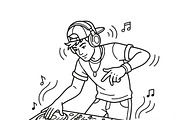 44 vector Music Audio Icon Set, an Outline Icon by adenpinkstore (Thumbnail 19 of 28)