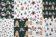 Christmas Houses Vector Clipart, a Seasonal Illustration by Jenny Quince (Thumbnail 7 of 9)