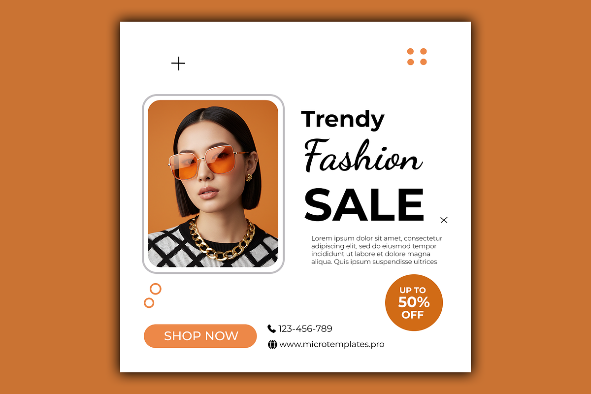 Trendy Fashion Social Media Template, a Social Media Template by microtasker (Photo 5 of 7)