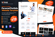 Miraz - Developer Portfolio HTML, a Bootstrap Template by Themeplaza (Thumbnail 1 of 6)