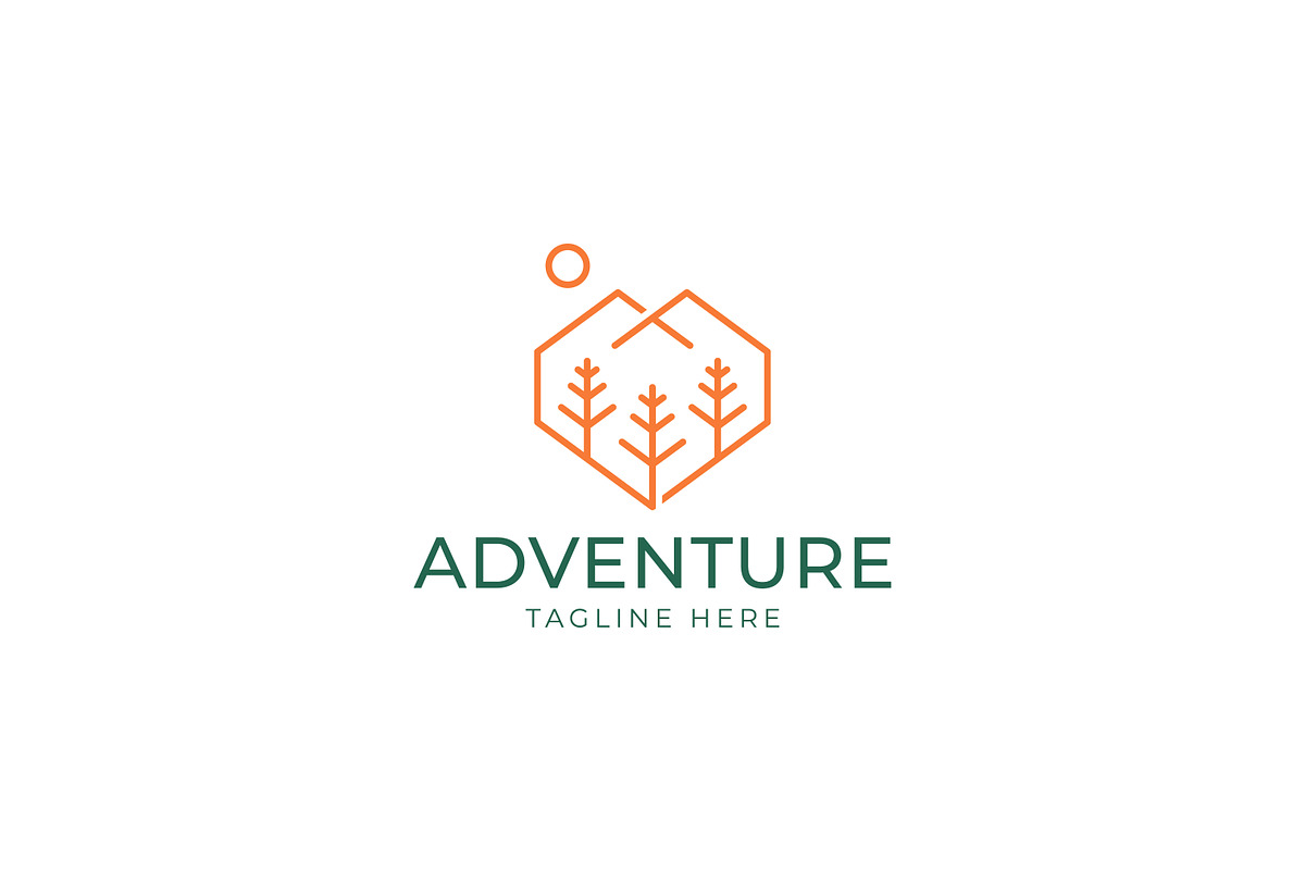 Minimalist Symbol Adventure Logo, a Branding & Logo Template by Signatoro (Photo 1 of 3)