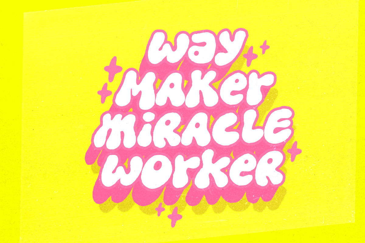 Dirty Clouds - Rough Bubble Font, a Sans Serif Font by Sarid Ezra (Photo 4 of 9)
